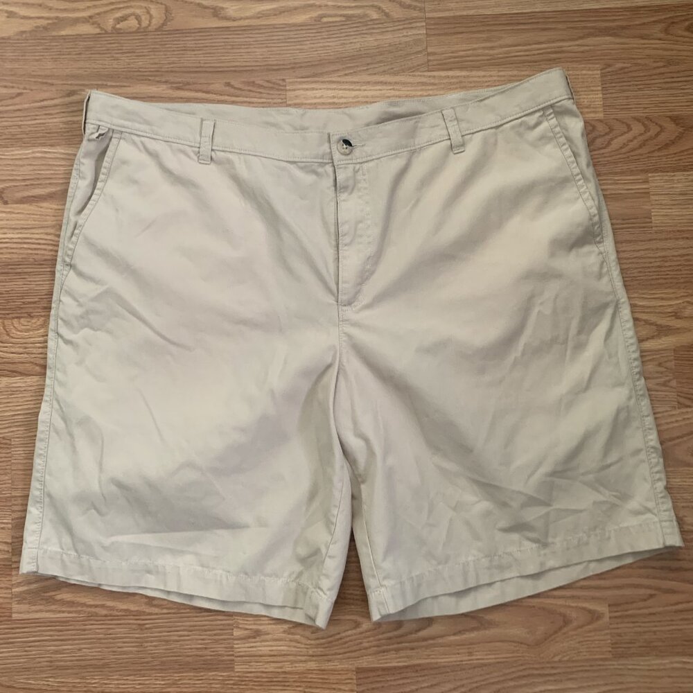 Columbia PFG Shorts Men's Beige Cuasual Outdoor Hiking Flat Front Size 44W